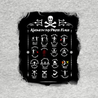 Know thy Pirate Flags of the Caribbean Sea T-Shirt